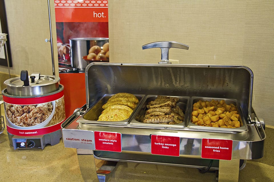 Free daily buffet breakfast