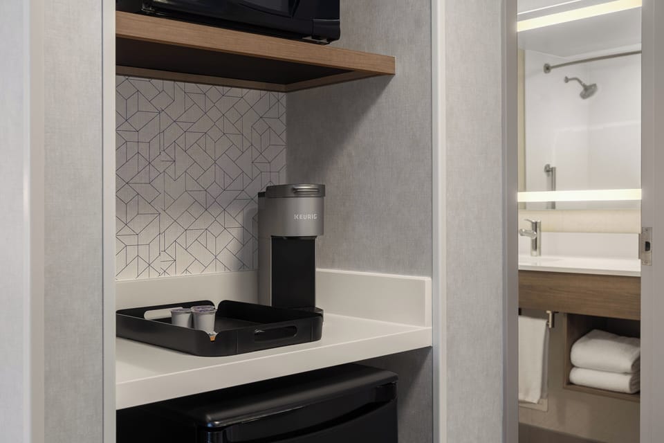 Blackout drapes, iron/ironing board, free WiFi, bed sheets