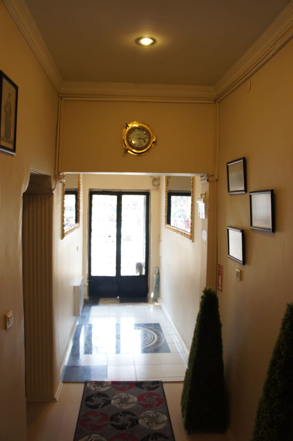 Interior entrance