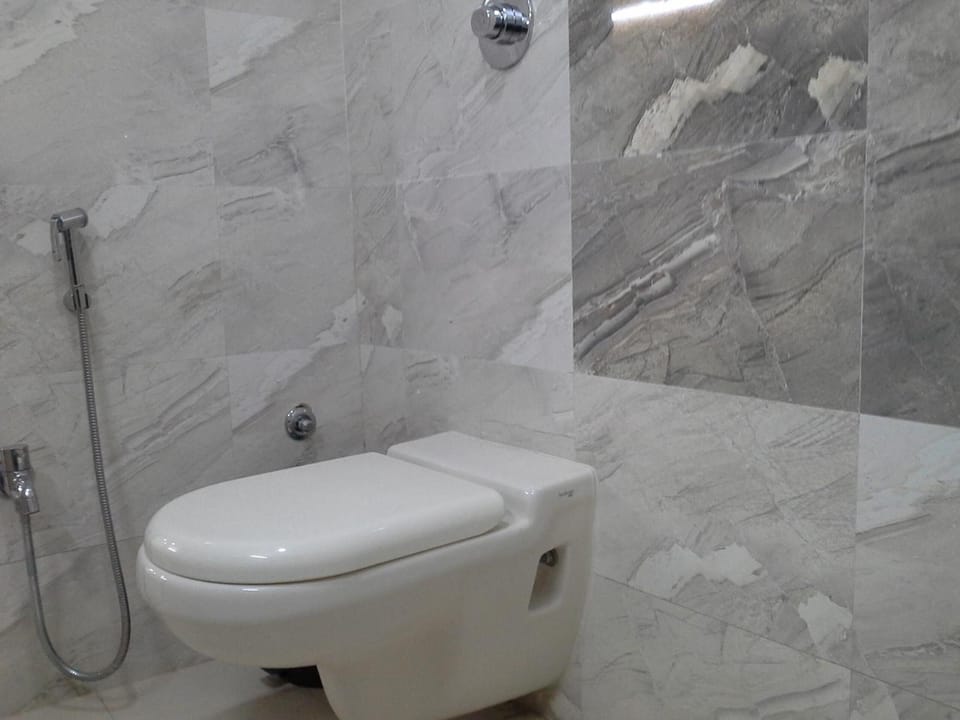 Shower, free toiletries, towels