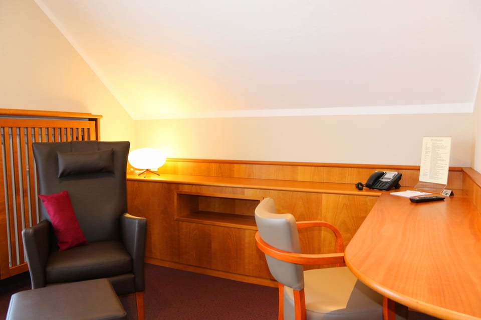 In-room safe, desk, laptop workspace, iron/ironing board