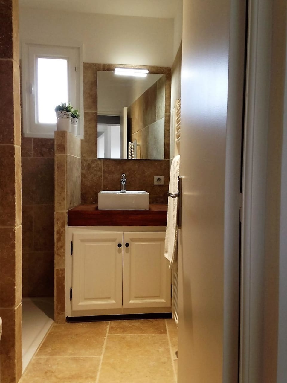 Shower, towels