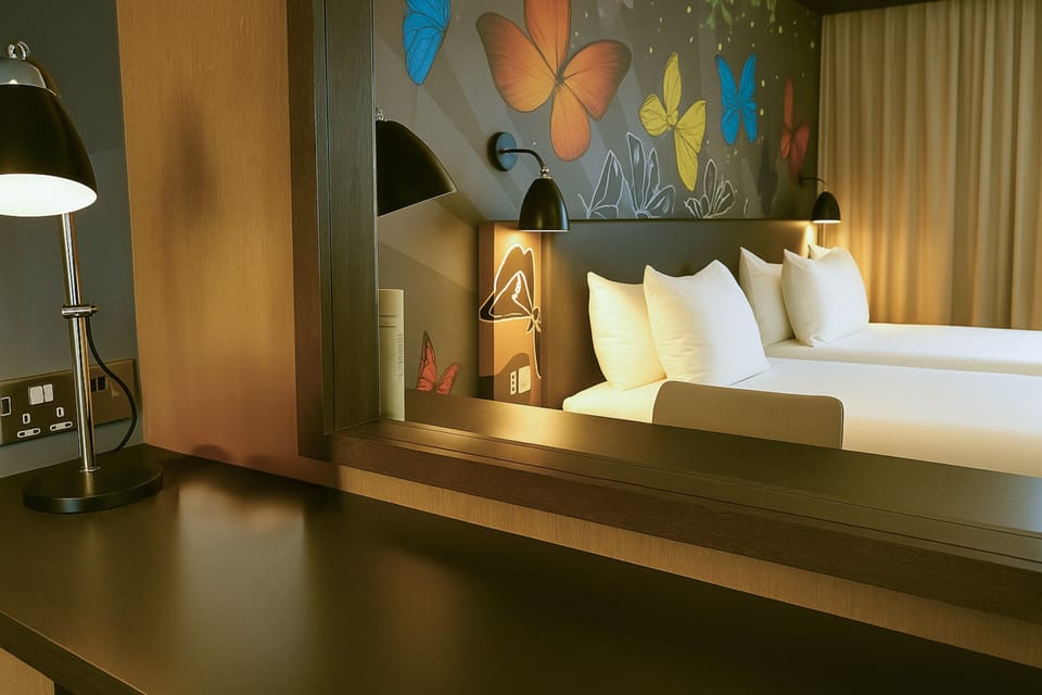 Standard Room, 2 Twin Beds | In-room safe, desk, soundproofing, iron/ironing board