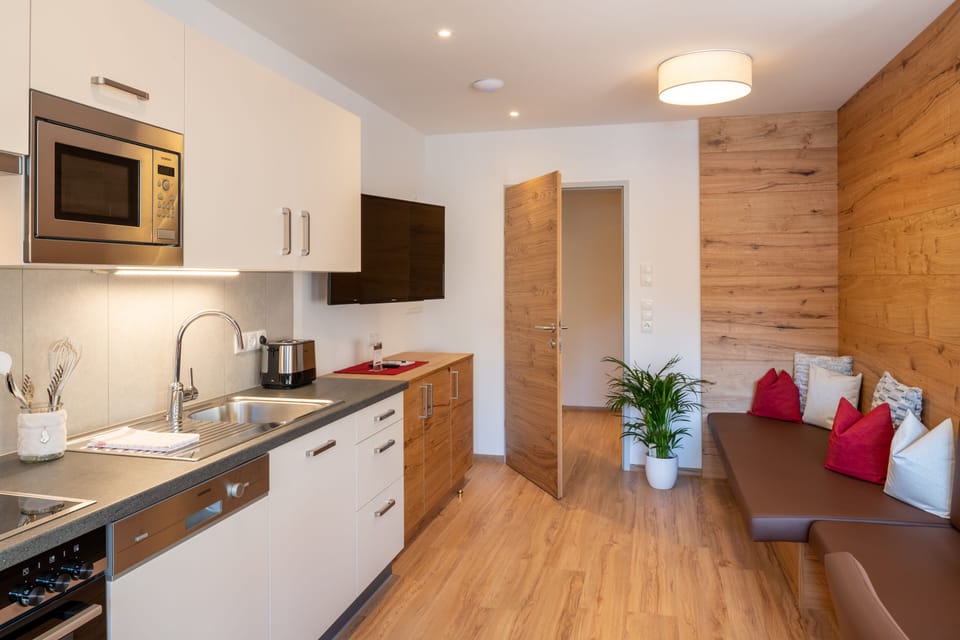 Superior Apartment, 2 Bedrooms, Mountain View (cleaning fee 135 EUR) | Living area | 32-inch LCD TV with cable channels, TV
