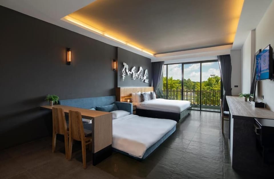 Family Double Room | Egyptian cotton sheets, premium bedding, in-room safe