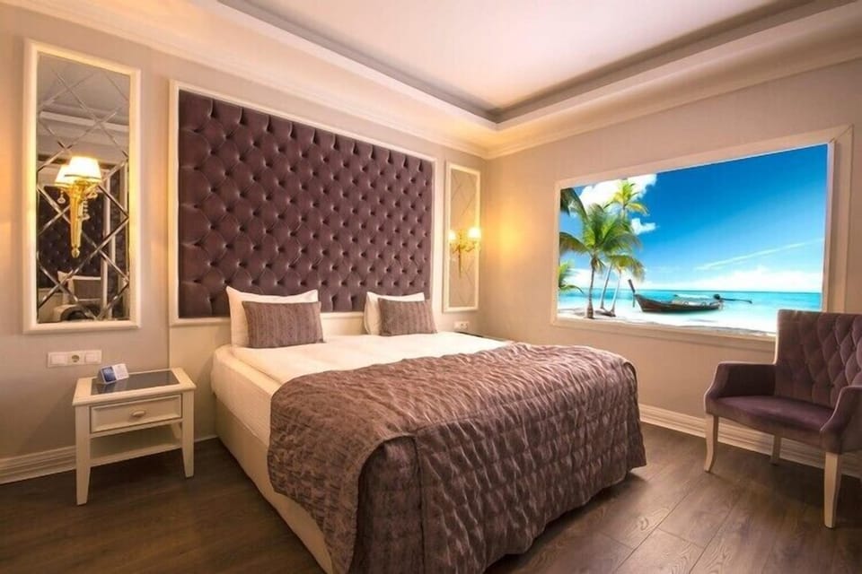 Premium bedding, down comforters, Select Comfort beds, minibar
