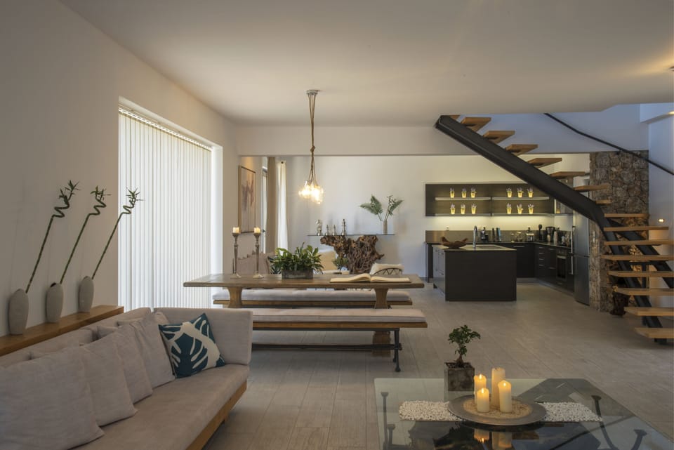 40-inch flat-screen TV with satellite channels, LCD TV, fireplace