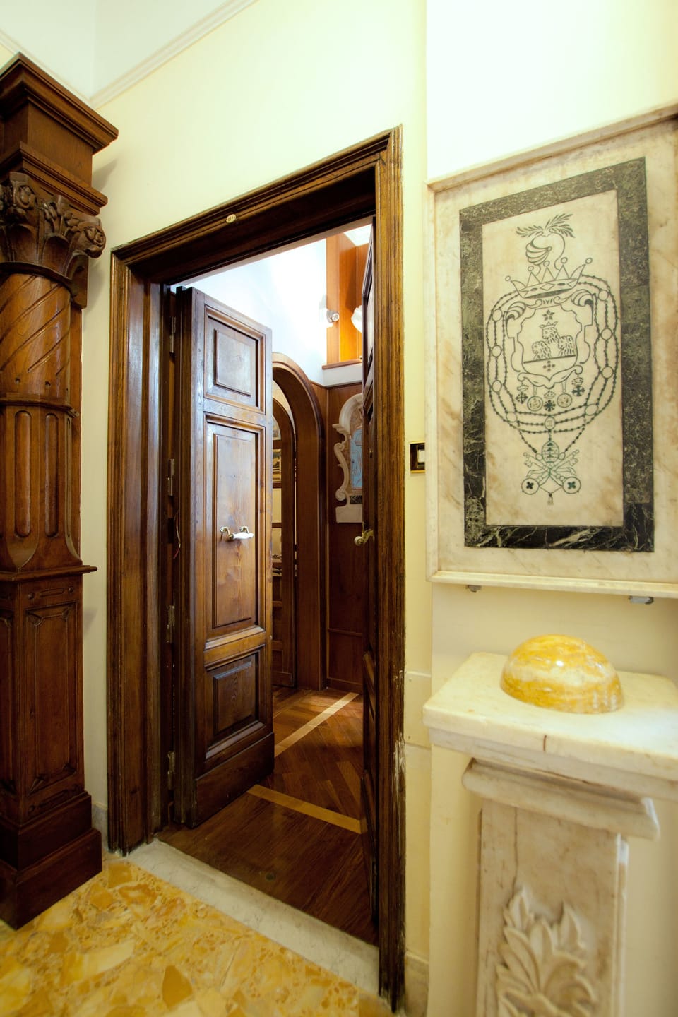 Interior entrance