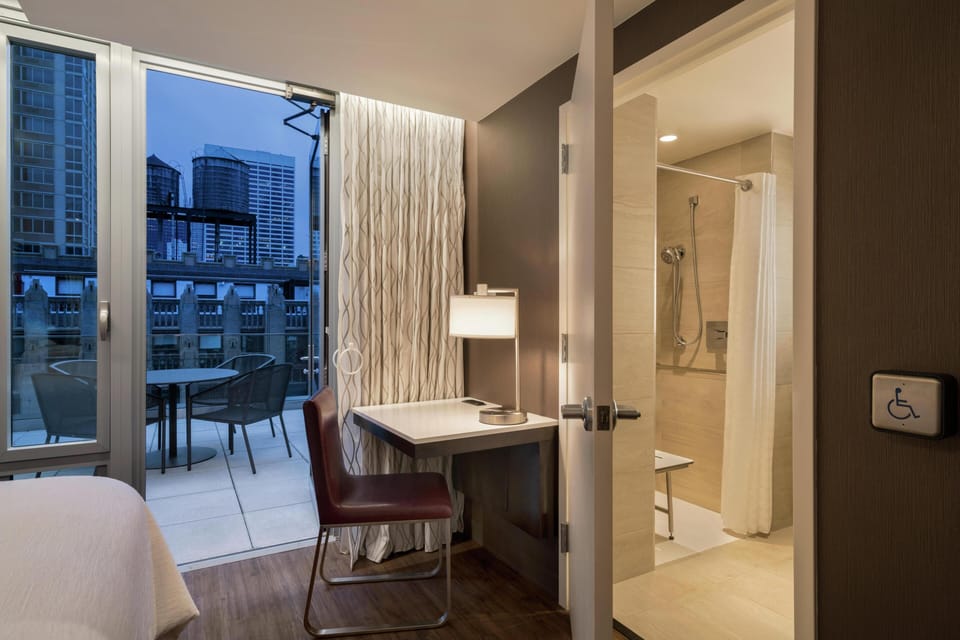 1 King Sky View Balcony | Bathroom shower