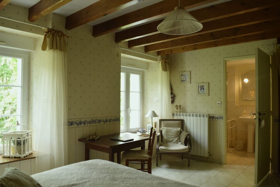 Double Room, Private Bathroom, Garden View