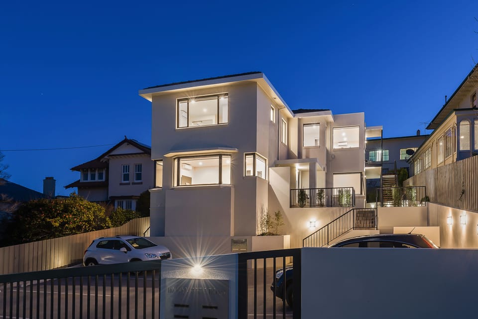 Front of property - evening/night