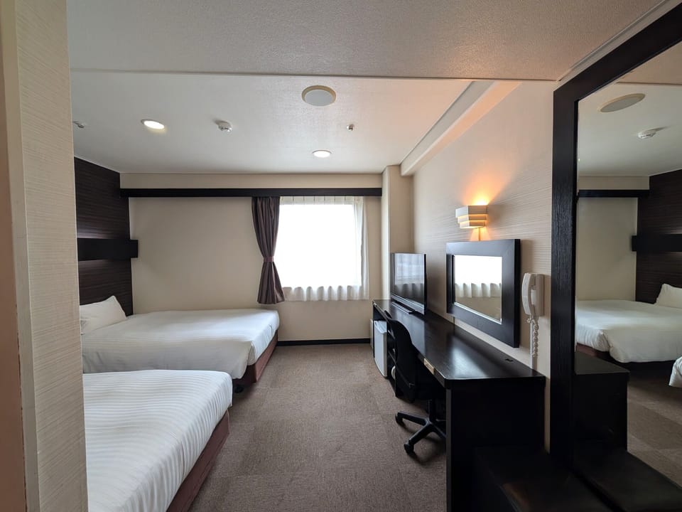 Desk, WiFi (free), bed sheets