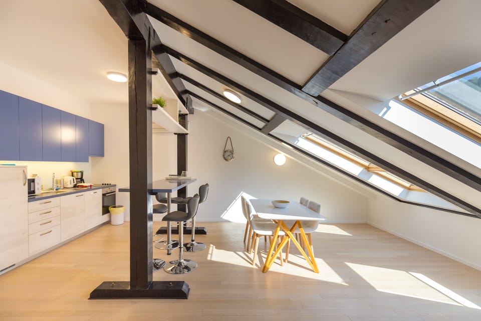 Loft Premier One Bedroom Apartment  | Living area | LCD TV
