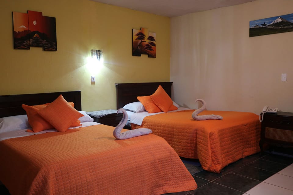 Twin Room, 2 Double Beds | Iron/ironing board (on request), WiFi (free)