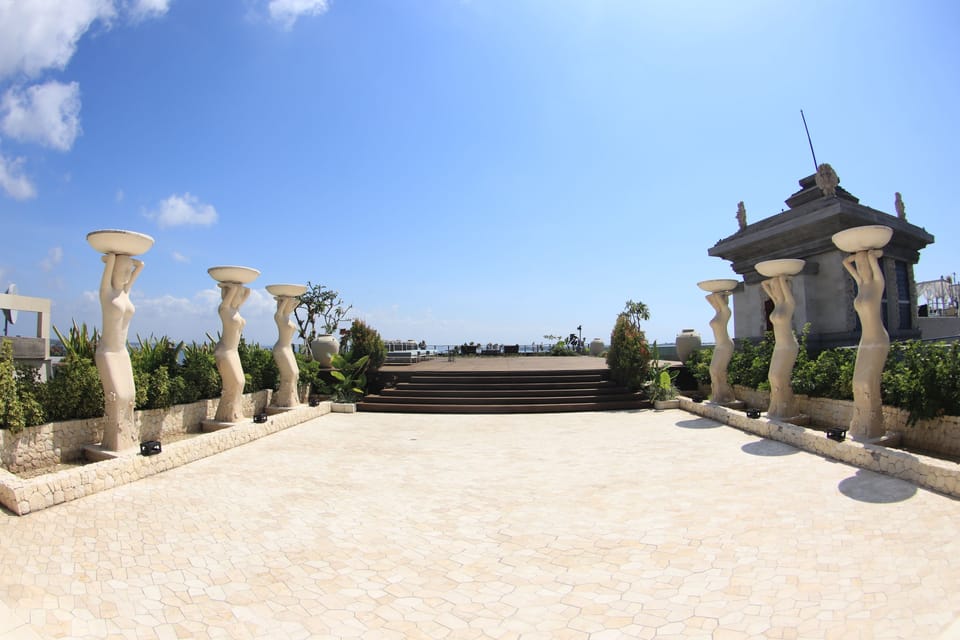 Outdoor wedding area