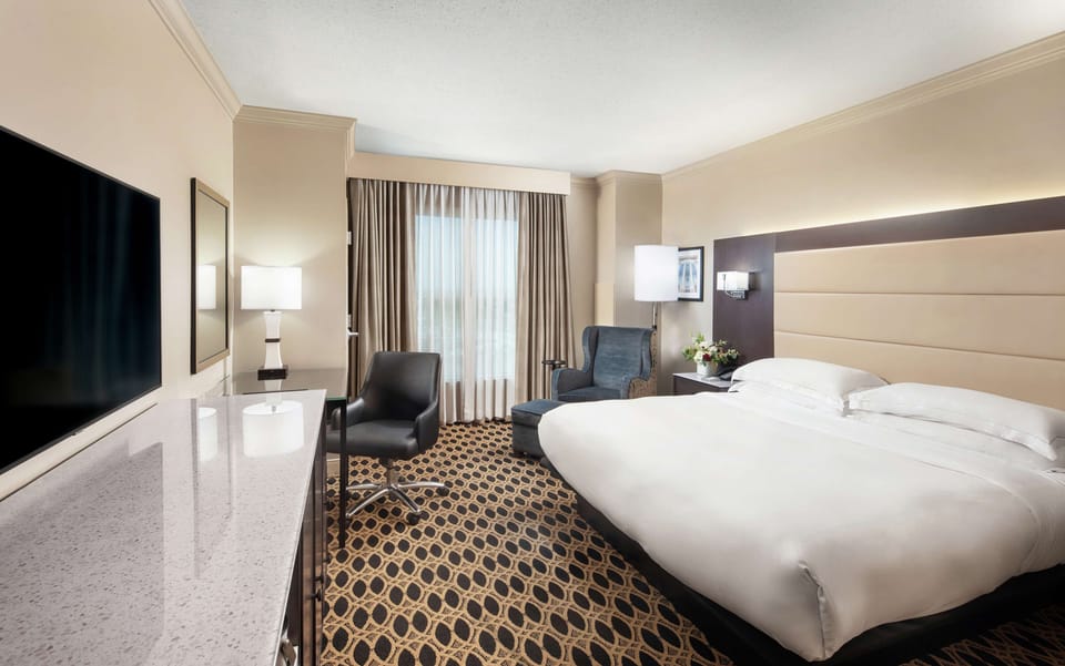 In-room safe, desk, iron/ironing board, free cribs/infant beds