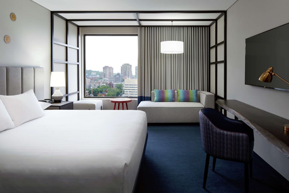 Premium bedding, pillowtop beds, in-room safe, laptop workspace
