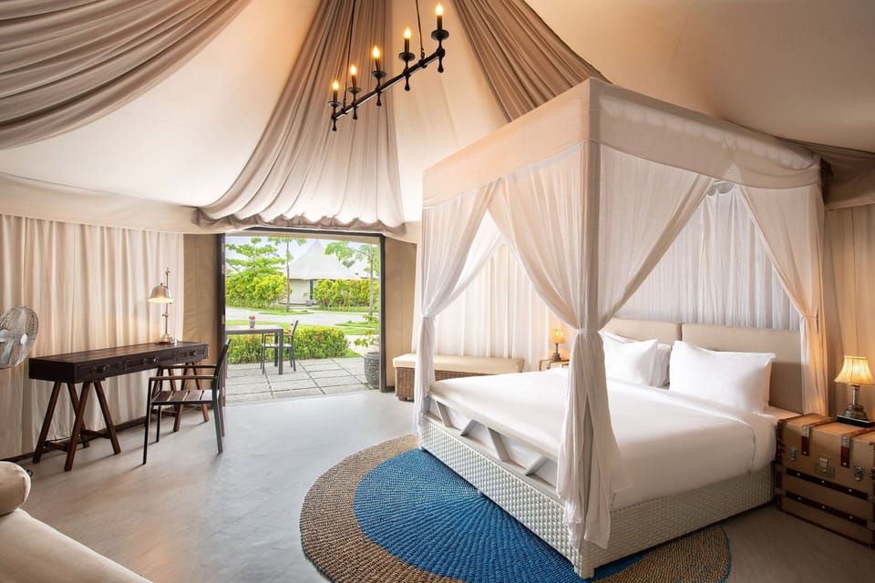 Tent, 1 King Bed, Garden View | View from room