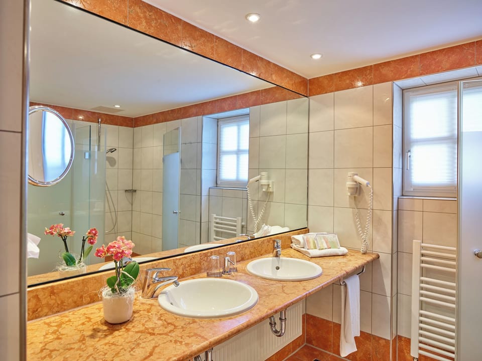 Classic Room | Bathroom | Shower, free toiletries, hair dryer, towels