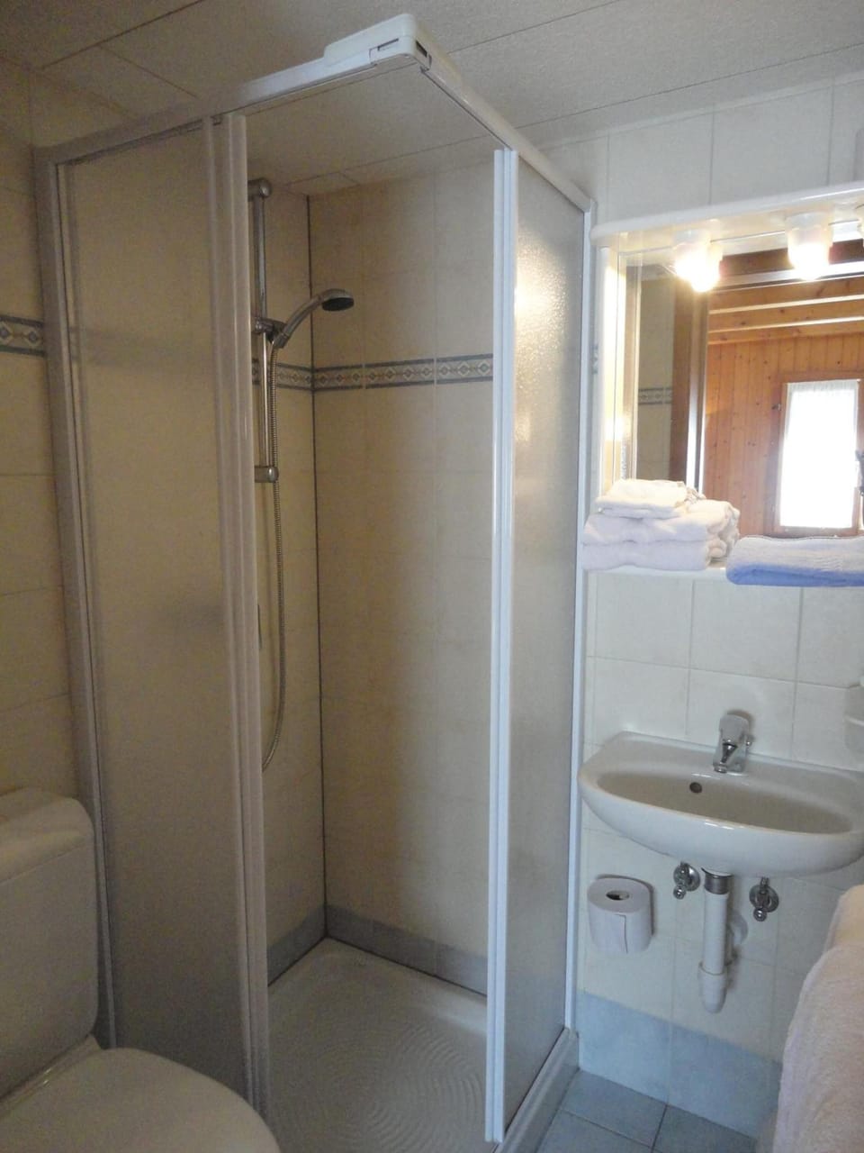 Shower, towels