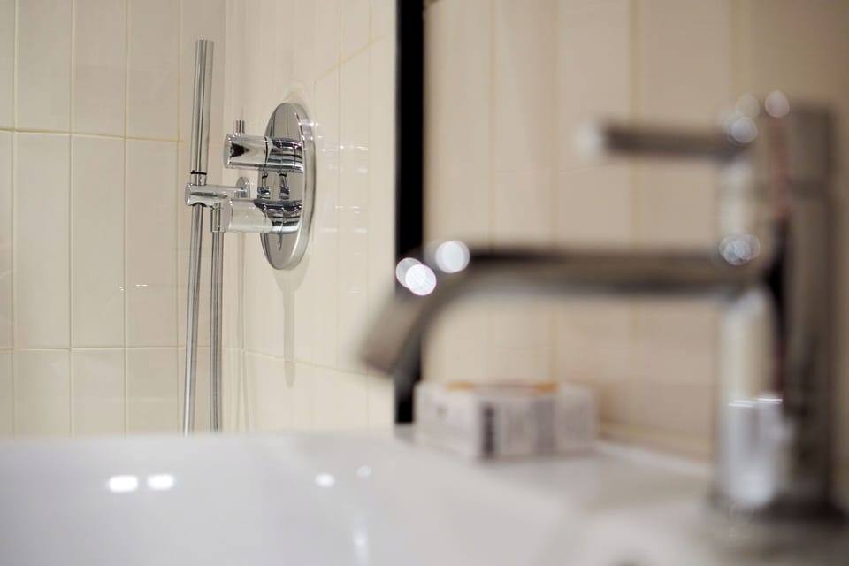Superior Room | Bathroom | Shower, rainfall showerhead, free toiletries, hair dryer