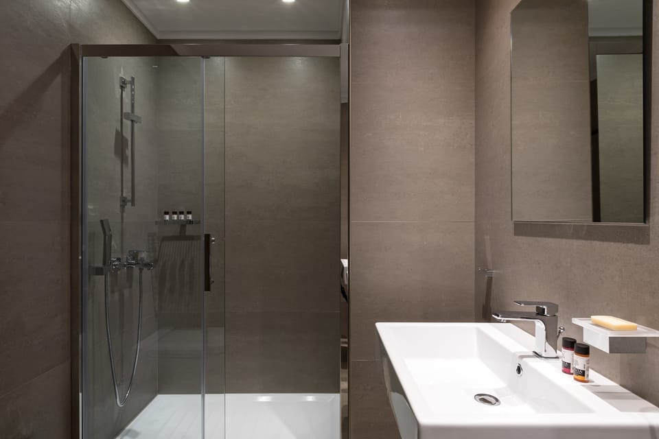 Free toiletries, hair dryer, slippers, towels