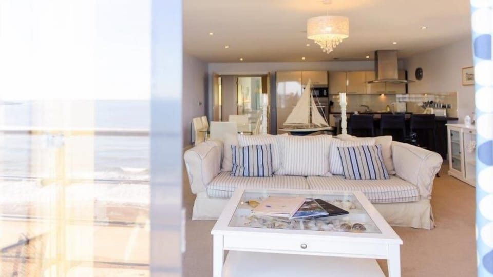 Superior Apartment, 3 Bedrooms, Sea View | Living area | Flat-screen TV, DVD player, iPod dock