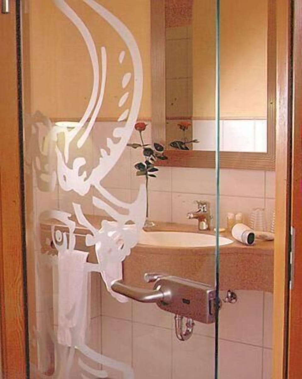 Shower, free toiletries, hair dryer, bathrobes