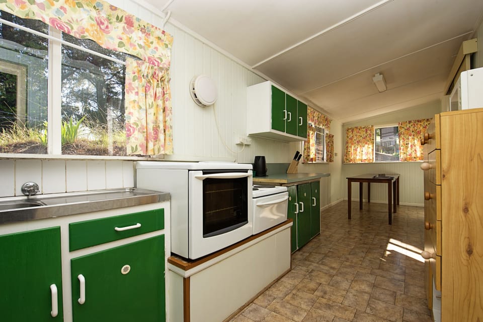 Pine Lodge (Bedding Linen Not Provided) | Private kitchen | Shared fridge, microwave, rice cooker, cleaning supplies