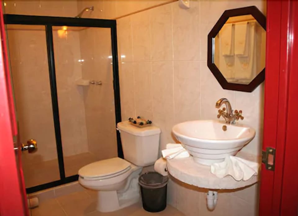 Shower, hair dryer (on request), towels