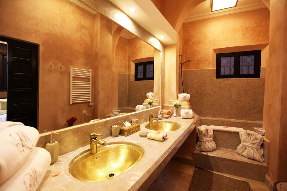 Free toiletries, hair dryer, bathrobes, slippers