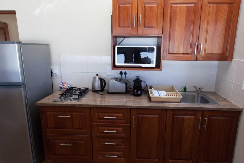 Luxury Suite, 1 Bedroom | Private kitchen | Full-size fridge, microwave, stovetop, coffee/tea maker