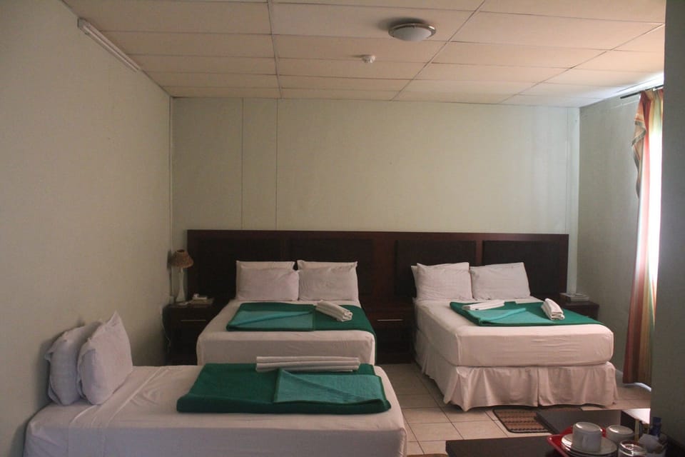 Twin Room, Garden View | Bathroom amenities | Shower, free toiletries, towels