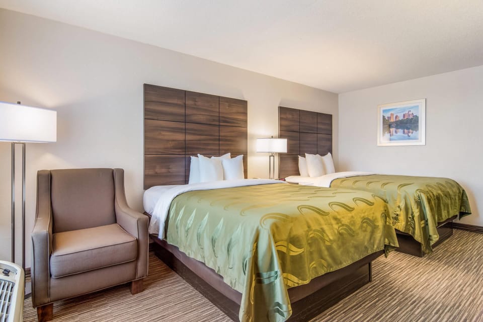 2 Queen Beds | In-room safe, desk, laptop workspace, iron/ironing board