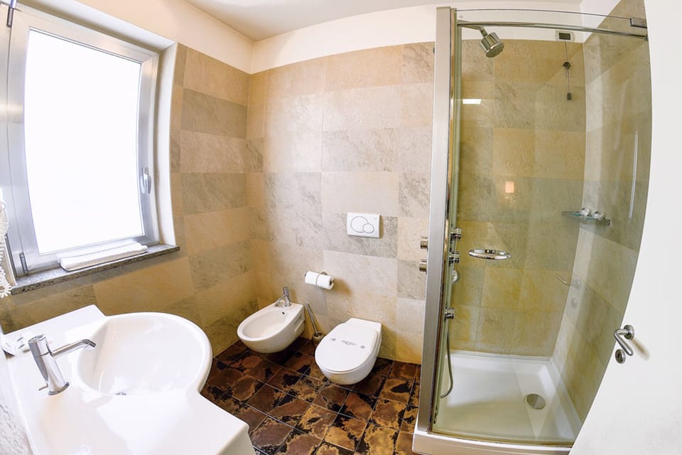 Free toiletries, hair dryer, bathrobes, slippers