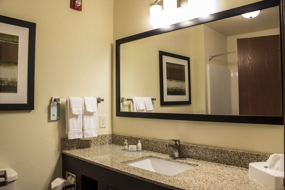 Free toiletries, hair dryer, towels, soap