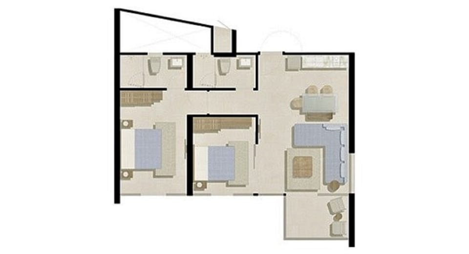 2 Bedroom with Seaview | Floor plan
