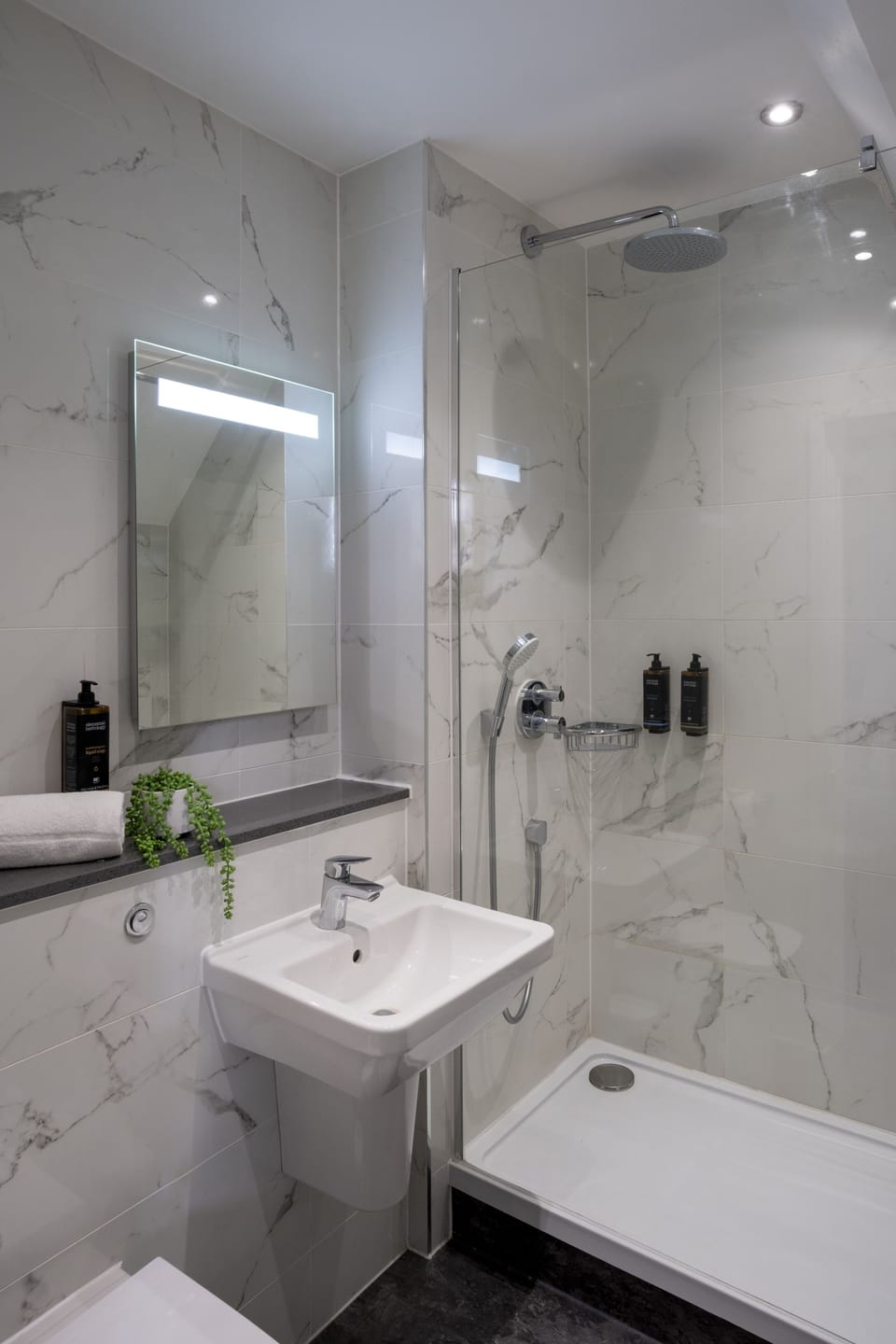 Junior Suite | Bathroom | Shower, free toiletries, hair dryer, towels