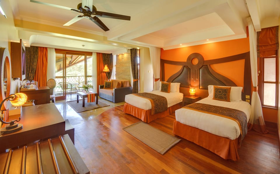 Fountain Executive Room | Premium bedding, minibar, in-room safe, individually decorated
