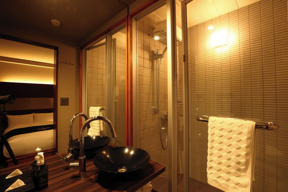 Japanese and Western-style Room, Type B, Non Smoking | Bathroom | Free toiletries, hair dryer, slippers, bidet