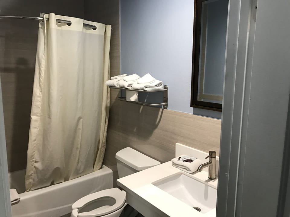 Room, 1 King Bed, Smoking | Bathroom | Free toiletries