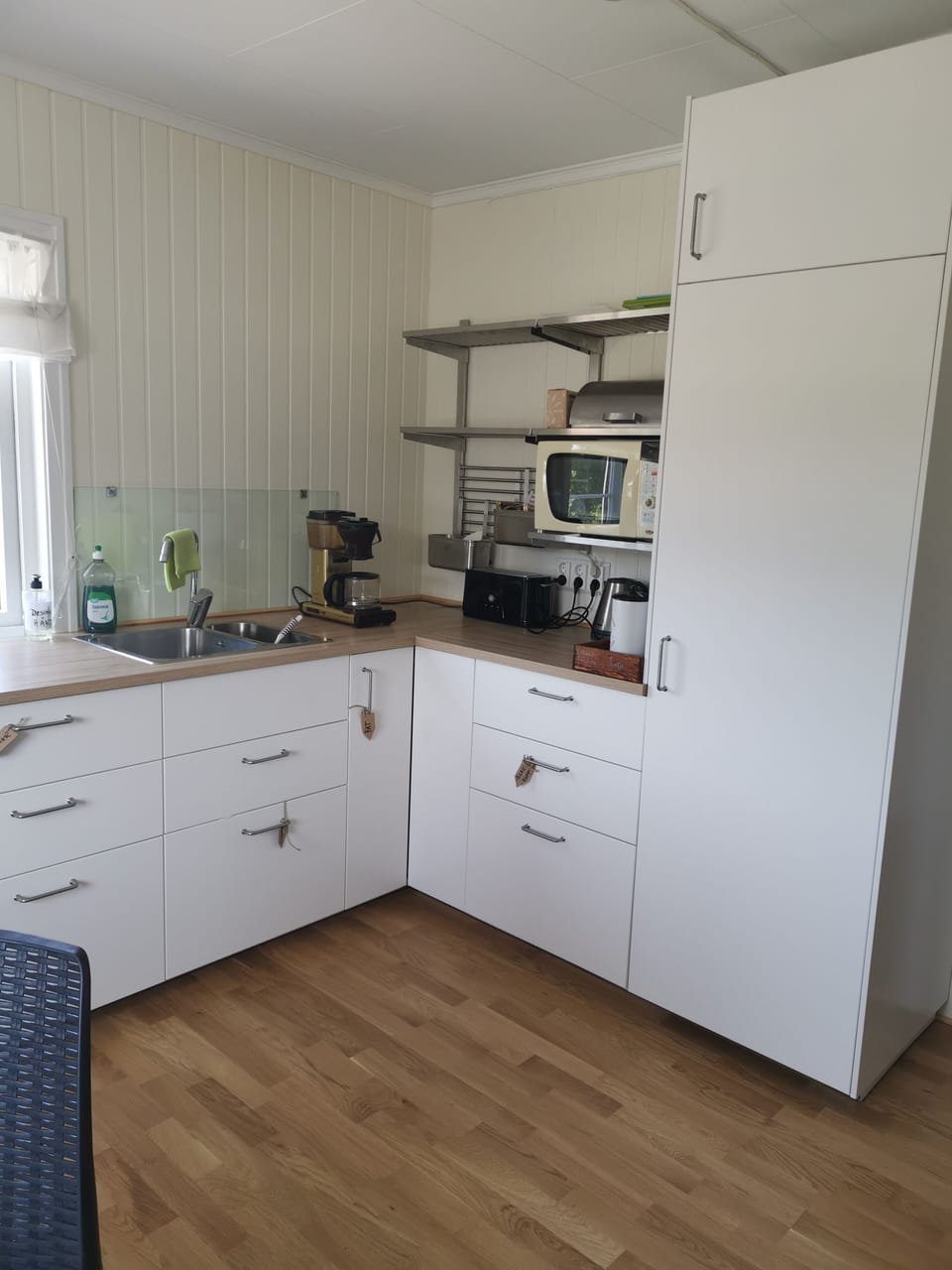 Shared fridge, microwave