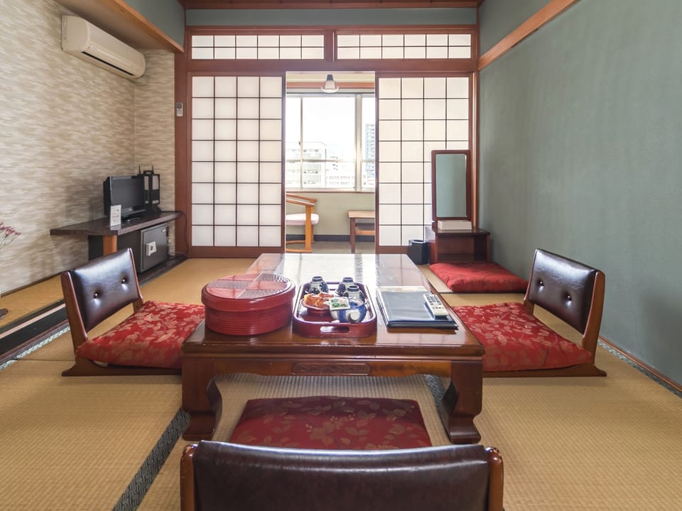 Japanese Style with Private Bath, City View | In-room safe, desk, laptop workspace, blackout drapes