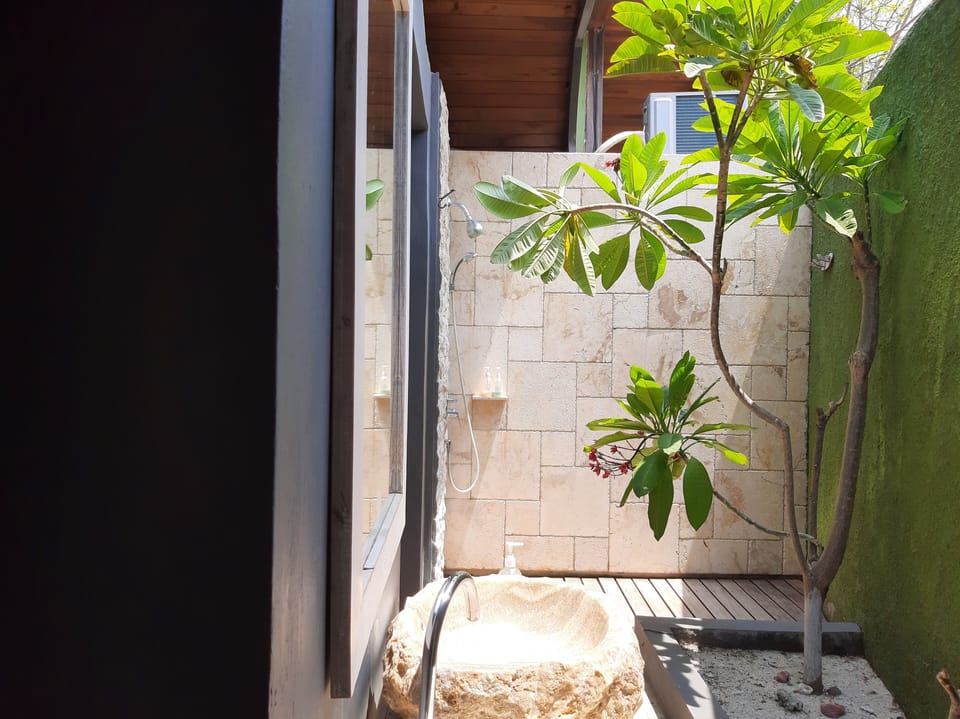Deluxe Suite | Bathroom | Shower, free toiletries, hair dryer (on request), towels