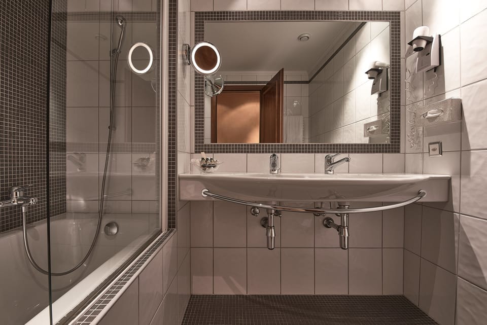 Free toiletries, hair dryer, bathrobes, slippers