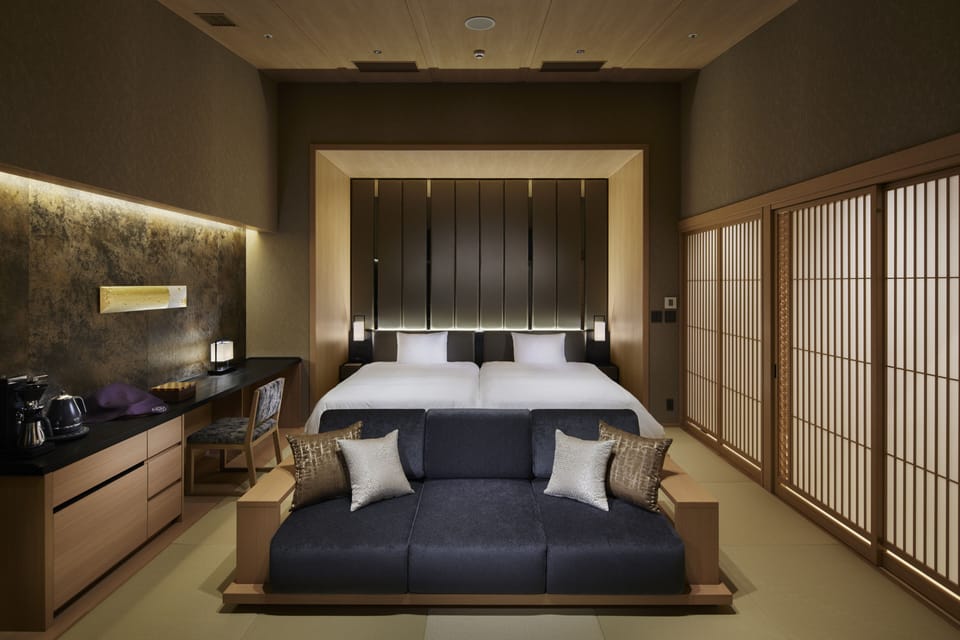 Luxury Twin Room, Non Smoking (A type, Dinner time 19:00 or 19:30) | Premium bedding, minibar, in-room safe, blackout drapes