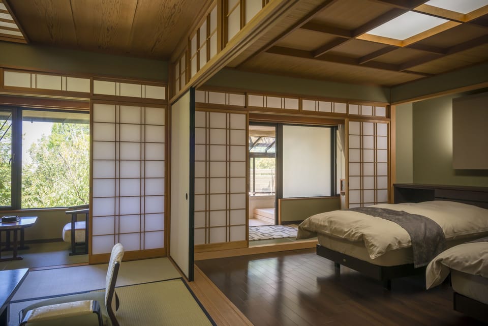 Japanese Style Accessible Room, Open Air Bath | In-room safe, desk, free WiFi