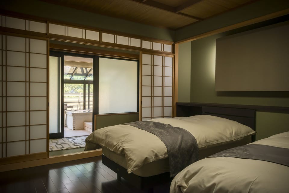 Japanese Style Accessible Room, Open Air Bath | In-room safe, desk, free WiFi