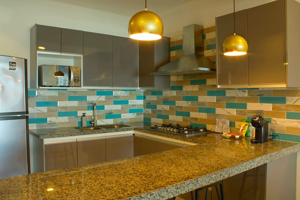 Family Room, 2 Bedrooms, Kitchenette, Beachfront | Private kitchen | Espresso maker, microwave, blender, cookware/dishes/utensils