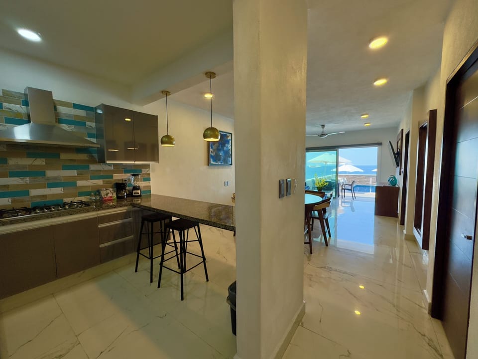 Family Room, 2 Bedrooms, Kitchenette, Beachfront | Private kitchen | Espresso maker, microwave, blender, cookware/dishes/utensils